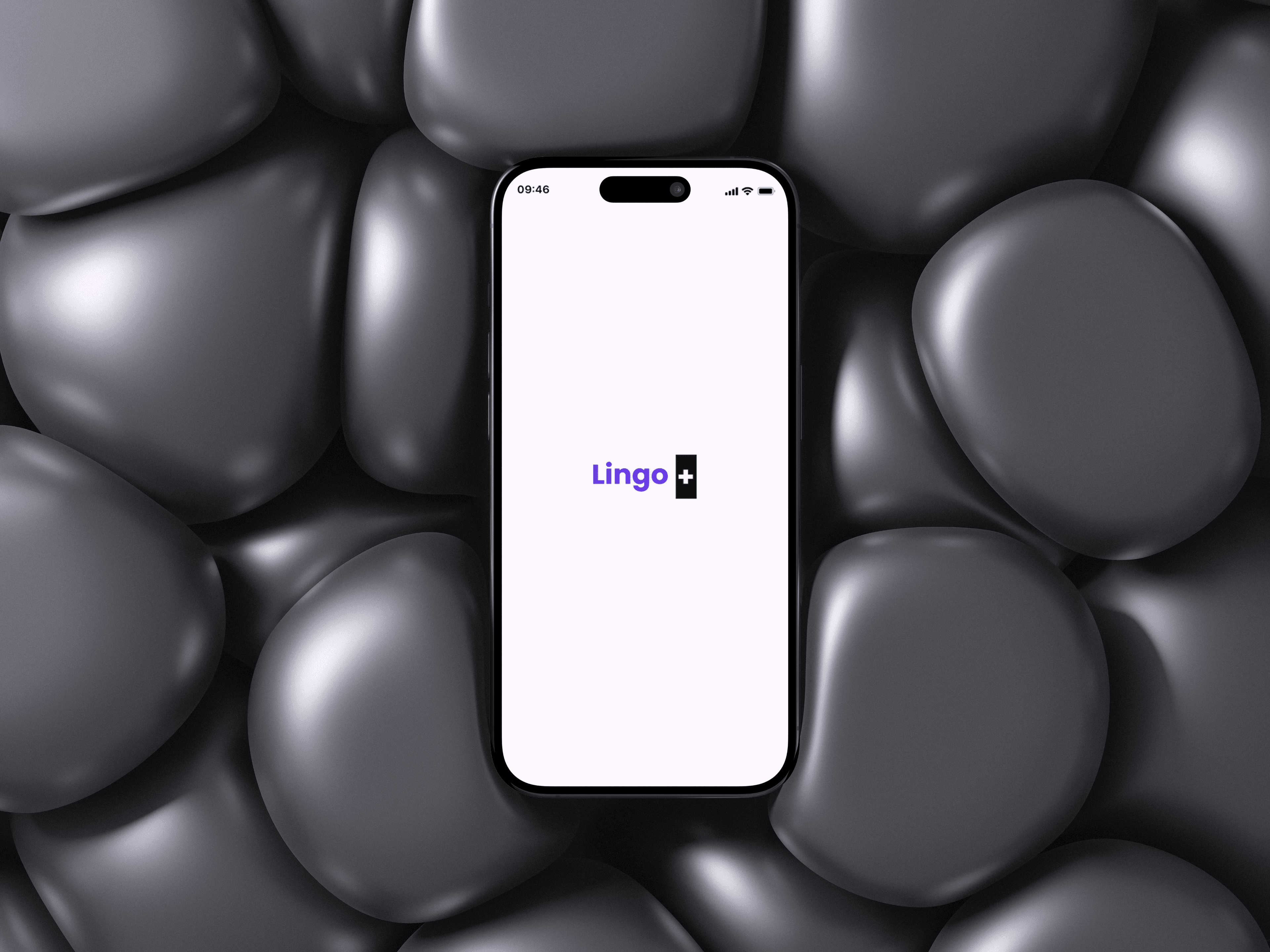 Lingo — phone on pebbles
